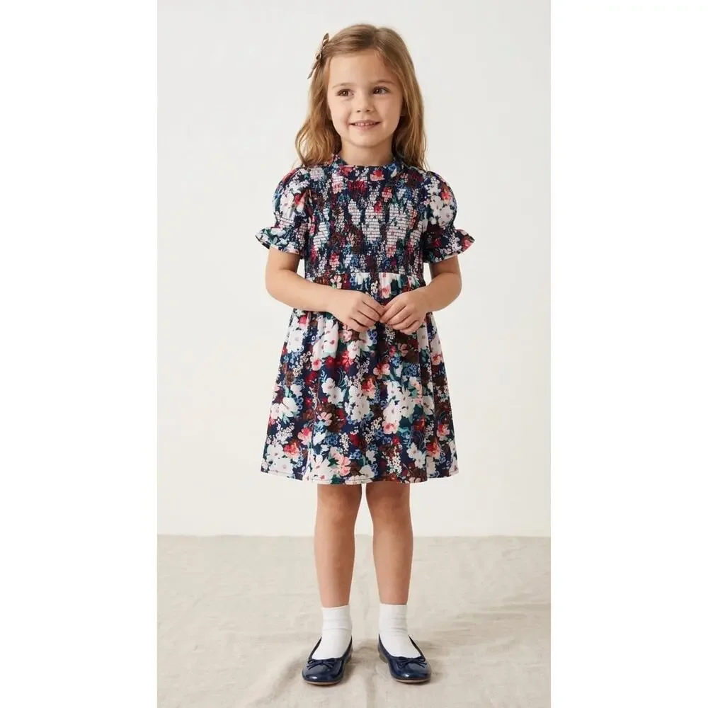 NWT❤️Janie and Jack The Hannah Floral Smocked Dress sz14